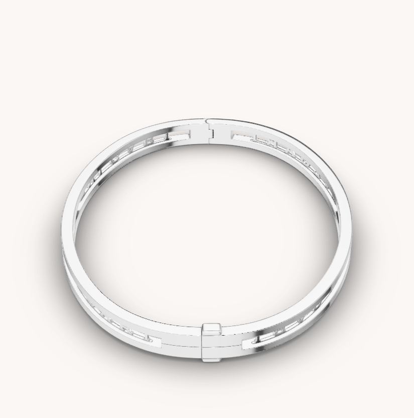 [Eterna Jewels] ZERO 1 SPIRAL LOGO SILBERNES ARMBAND
