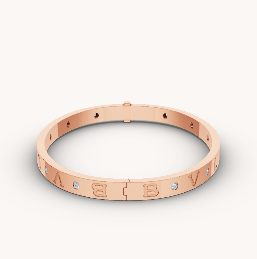 [Eterna Jewels]ZERO 1 ROSÉGOLD 12 DIAMANTEN ARMBAND