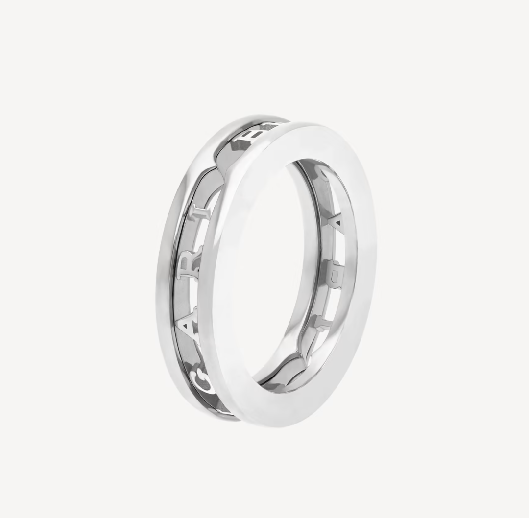 [Eterna Jewels]ZERO 1 ONE-BAND-RING MIT OFFENEM LOGO UND SPIRALE