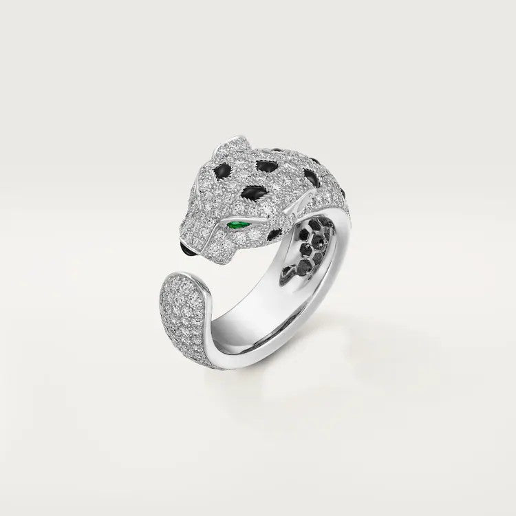 [Eterna Jewels]PANTHERE SPOTTED FULL DIAMOND MEDIUM RING