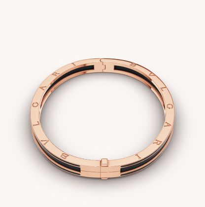 [Eterna Jewels]ZERO 1 ROSÉGOLD MIT MATTSCHWARZEM KERAMIKARMBAND