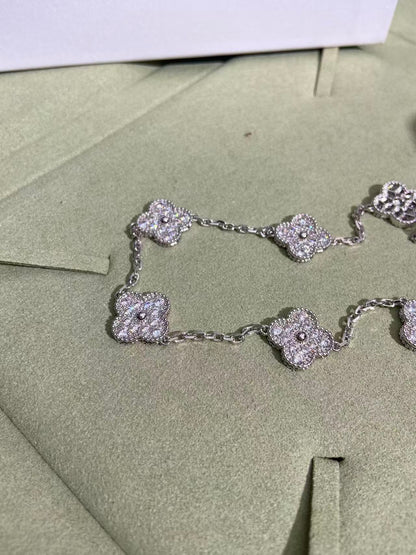 [Eterna Jewels]KLEE 10 MOTIVE VOLL DIAMANT HALSKETTE
