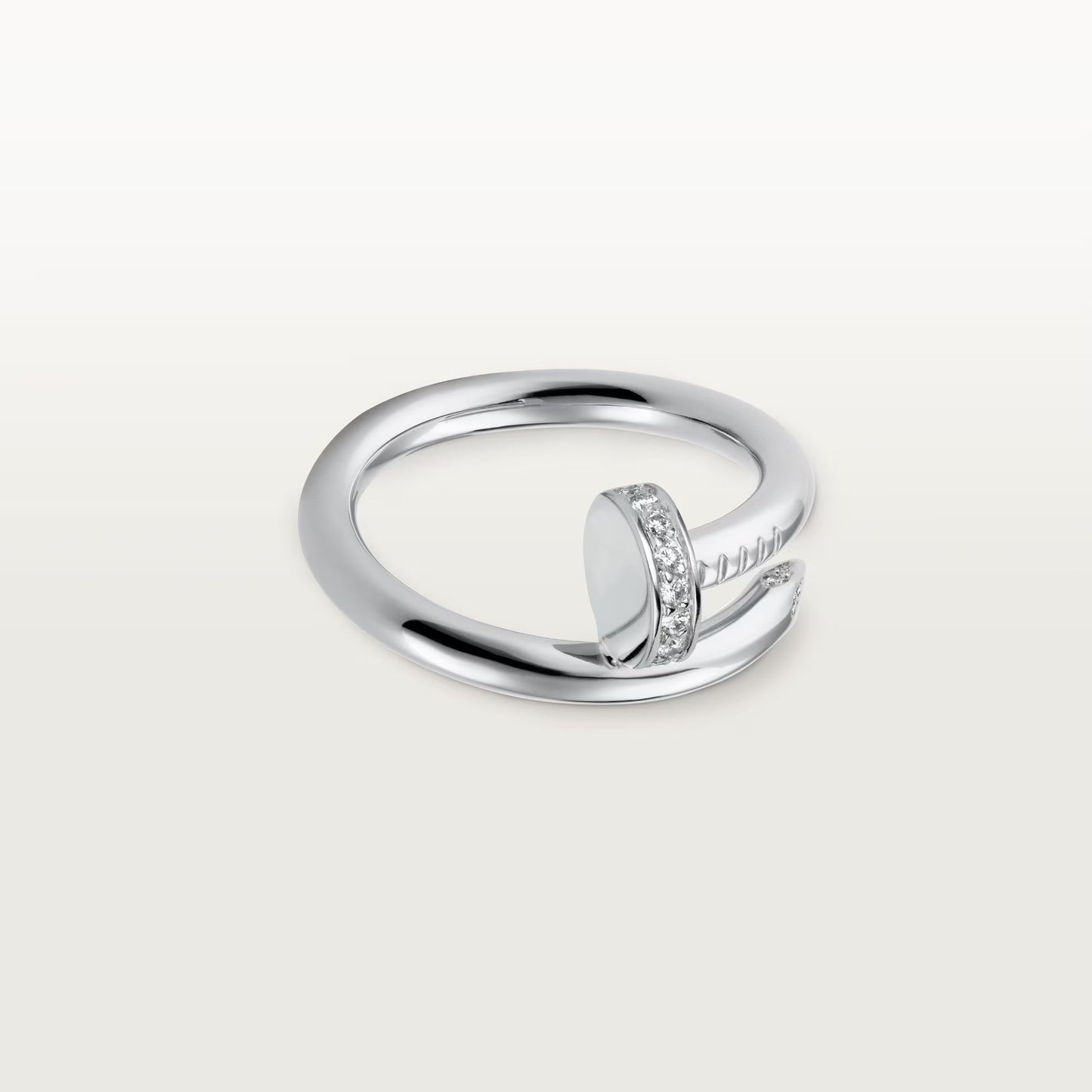 [Eterna Jewels]JUSTE RING 2.6MM HALF DIAMOND