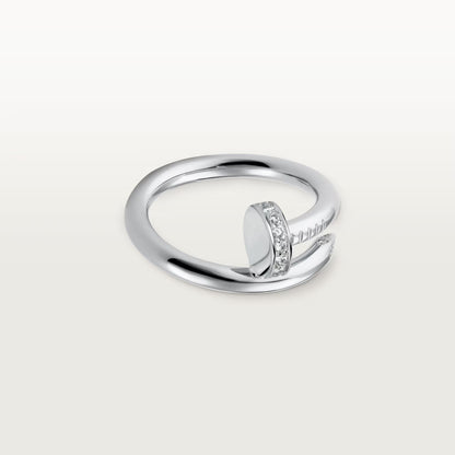 [Eterna Jewels]JUSTE RING 2.6MM HALF DIAMOND