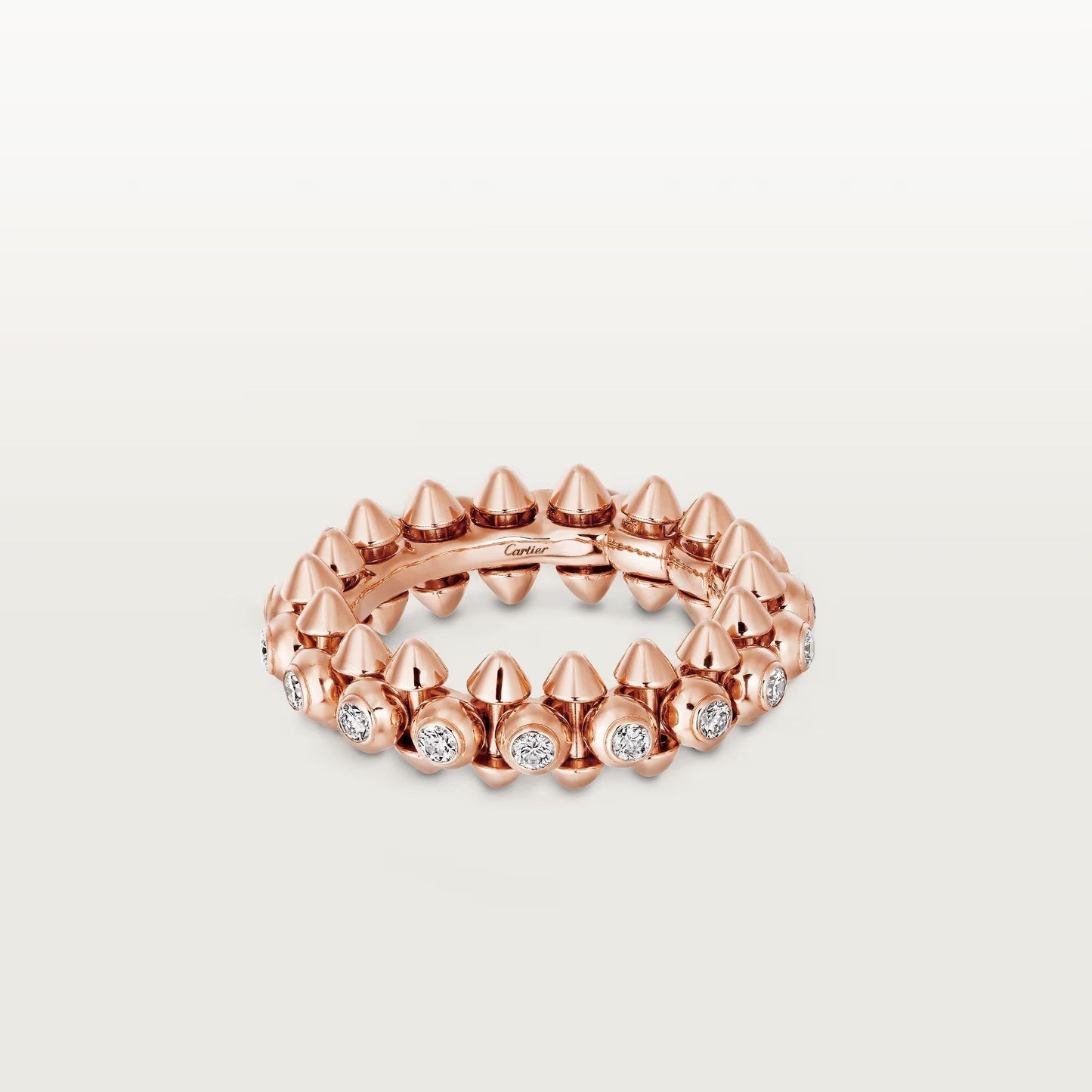 [Eterna Jewels]CLASH 6.8MM DIAMOND MEDIUM RING
