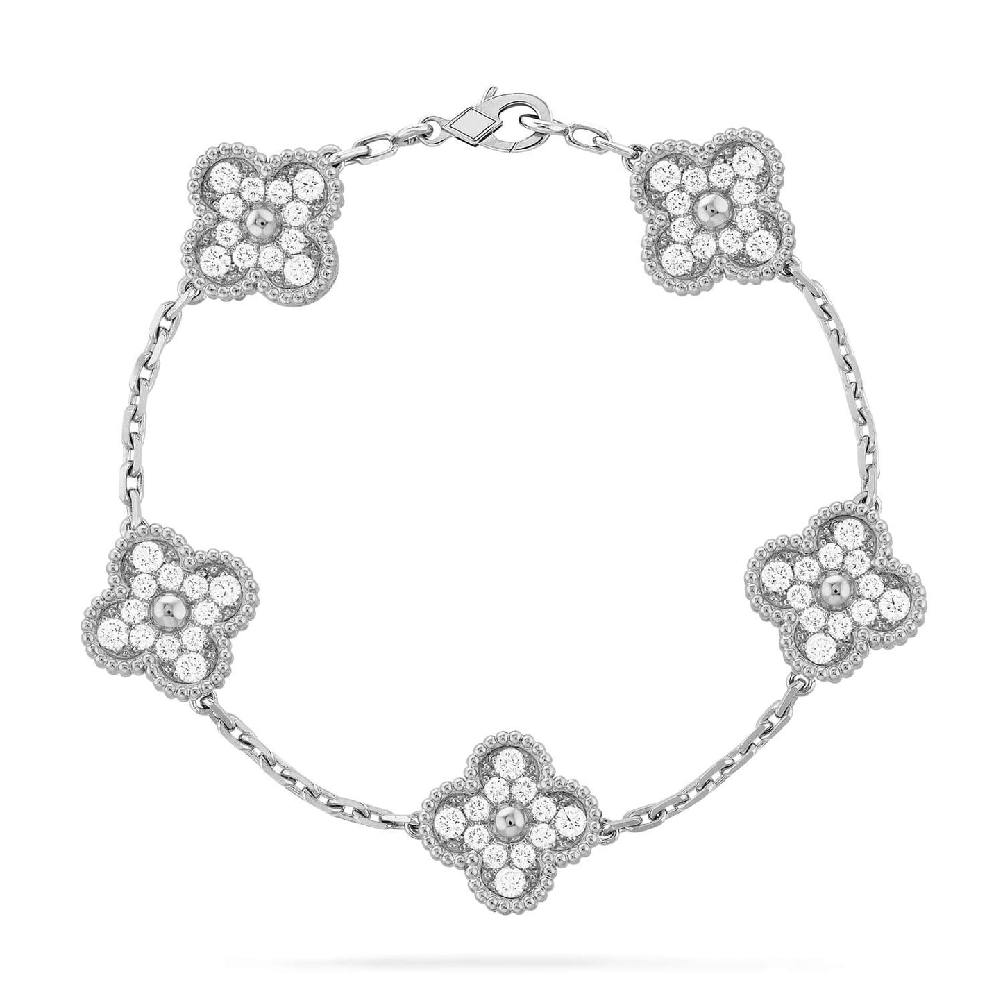 [Star Jewelry] KLEEBRACHEN 5 MOTIV VOLLSTÄNDIGES DIAMANTPARMBAND-KOLLEKTION