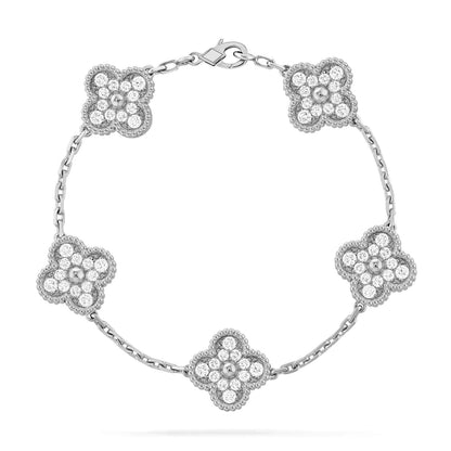 [Star Jewelry] KLEEBRACHEN 5 MOTIV VOLLSTÄNDIGES DIAMANTPARMBAND-KOLLEKTION