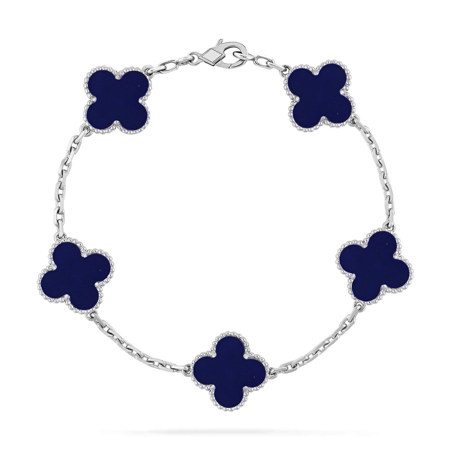 [Eterna Jewels]KLEEBKATTEN-ARMBAND MIT 5 MOTIVEN AUS LAPISLAZULI KOLLEKTION