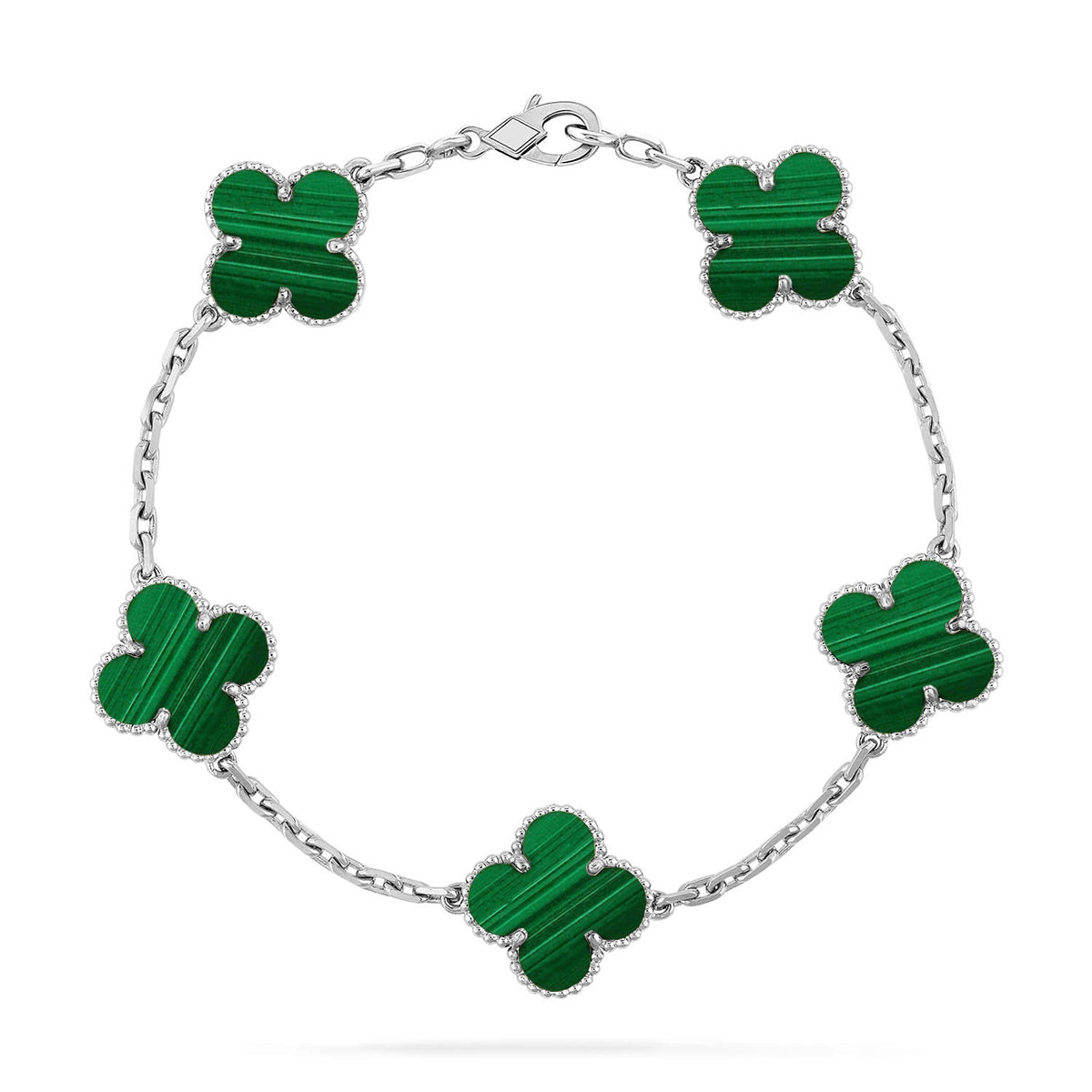 [Eterna Jewels] KLEEBRIEF 5 MOTIV MALACHIT-ARMBANDKOLLEKTION