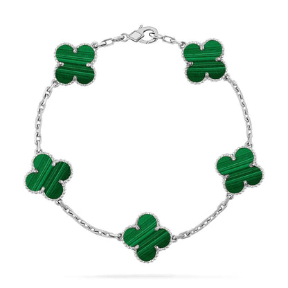 [Eterna Jewels] KLEEBRIEF 5 MOTIV MALACHIT-ARMBANDKOLLEKTION