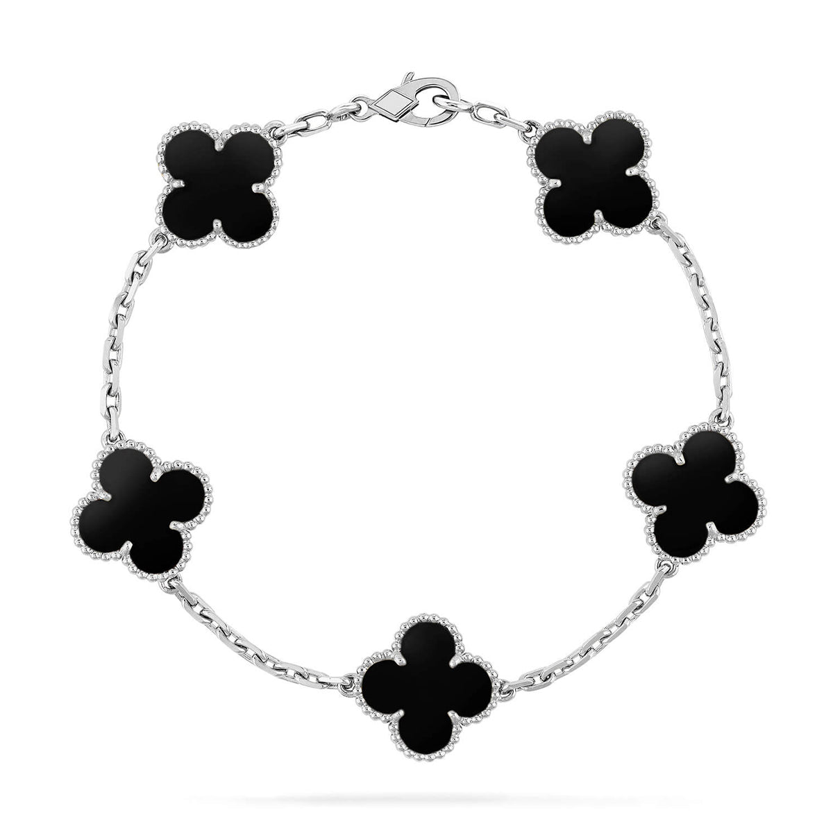 [Eterna Jewels] CLOVER 5 MOTIF ONYX-ARMBANDKOLLEKTION