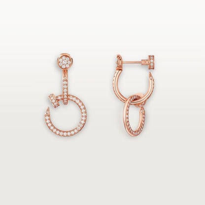 [Eterna Jewels]JUSTE FULL DIAMOND DOUBLE EARRINGS