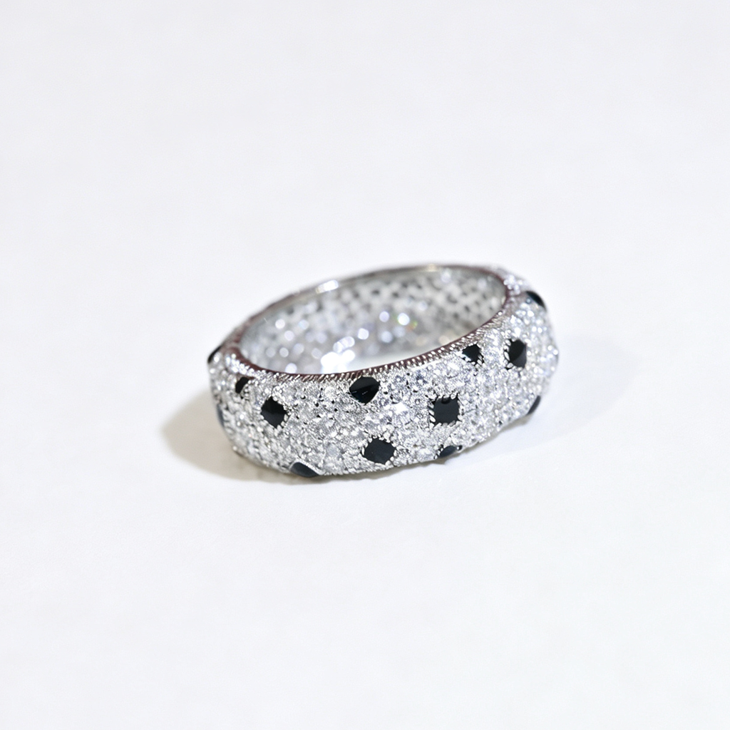 [Eterna Jewels]PANTHERE SPOTTED FULL DIAMOND RING