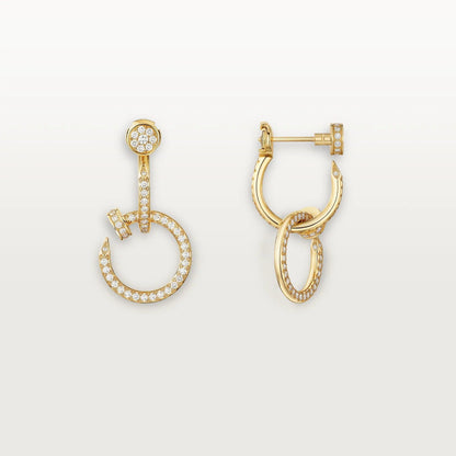 [Eterna Jewels]JUSTE FULL DIAMOND DOUBLE EARRINGS