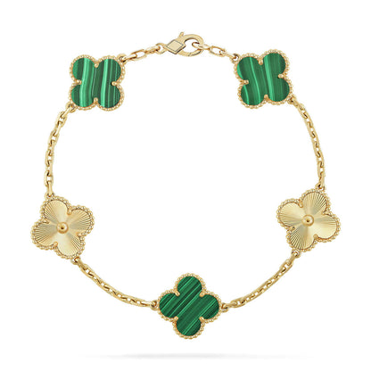 [Eterna Jewels] KLEEBRIEF 5 MOTIV MALACHIT-ARMBANDKOLLEKTION