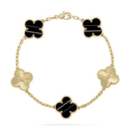 [Eterna Jewels] CLOVER 5 MOTIF PULSAR STONE BRACELET KOLLEKTION