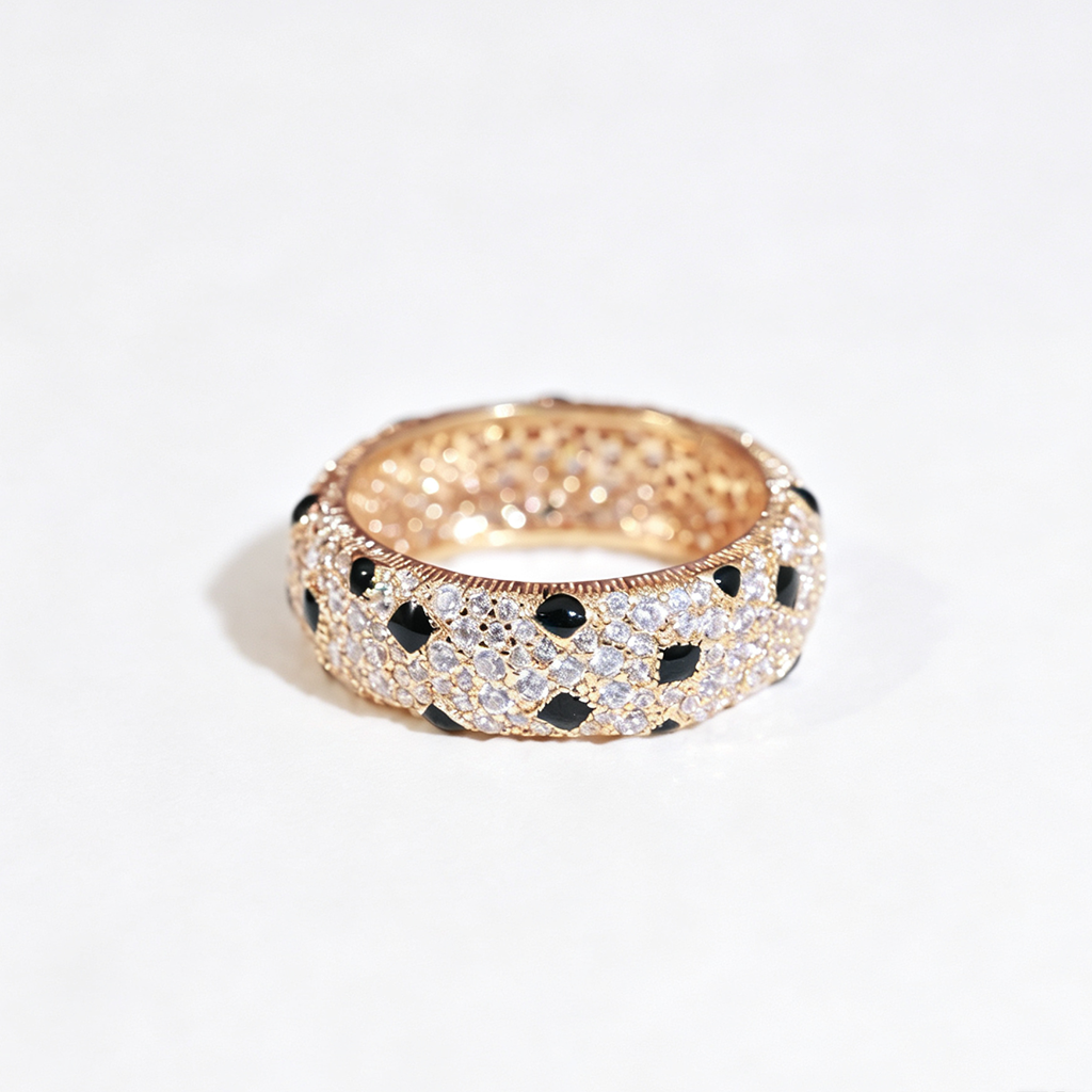 [Eterna Jewels]PANTHERE SPOTTED FULL DIAMOND RING