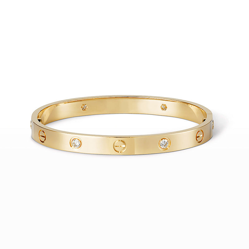 [Eterna Jewels]LIEBESARMBAND 6.1MM 4 DIAMANTEN