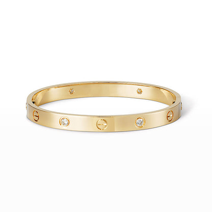 [Eterna Jewels]LIEBESARMBAND 6.1MM 4 DIAMANTEN