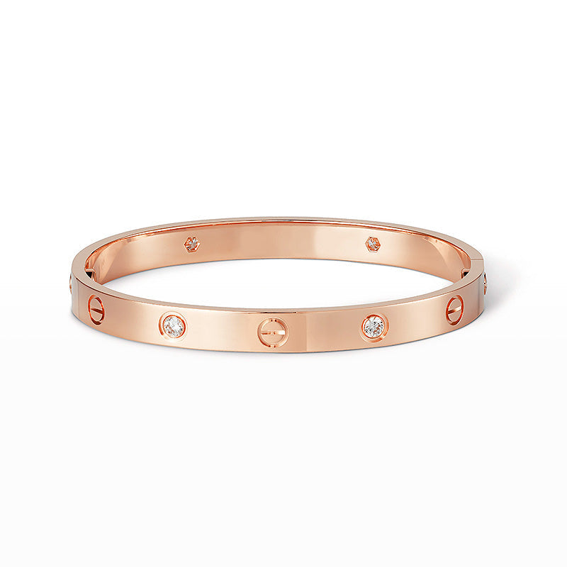 [Eterna Jewels]LIEBESARMBAND 6.1MM 4 DIAMANTEN