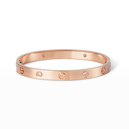 [Eterna Jewels]LIEBESARMBAND 6.1MM 4 DIAMANTEN