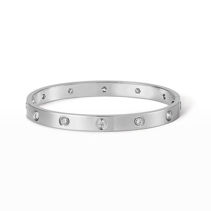 [Eterna Jewels]LIEBESARMREIF 6,1MM 10 DIAMANTEN