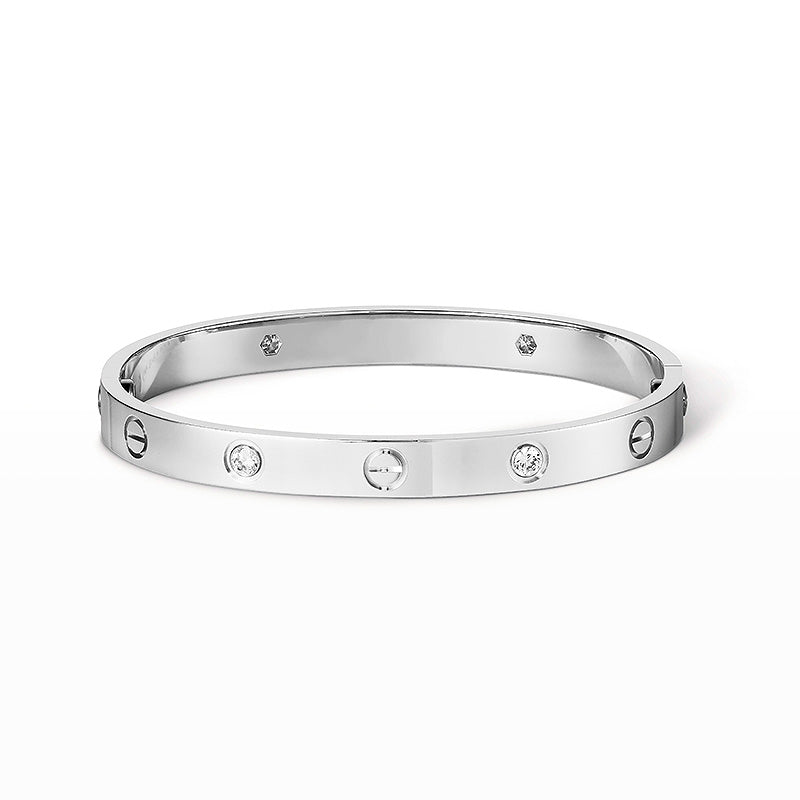 [Eterna Jewels]LIEBESARMBAND 6.1MM 4 DIAMANTEN