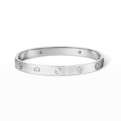 [Eterna Jewels]LIEBESARMBAND 6.1MM 4 DIAMANTEN