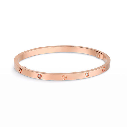 [Eterna Jewels]LOVEブレスレット 3.65MM 6ダイヤモンド