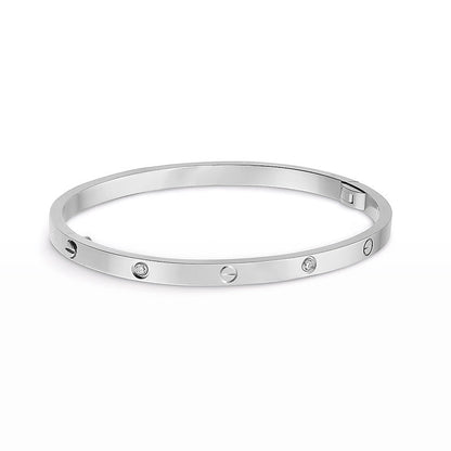 [Eterna Jewels]LOVEブレスレット 3.65MM 6ダイヤモンド