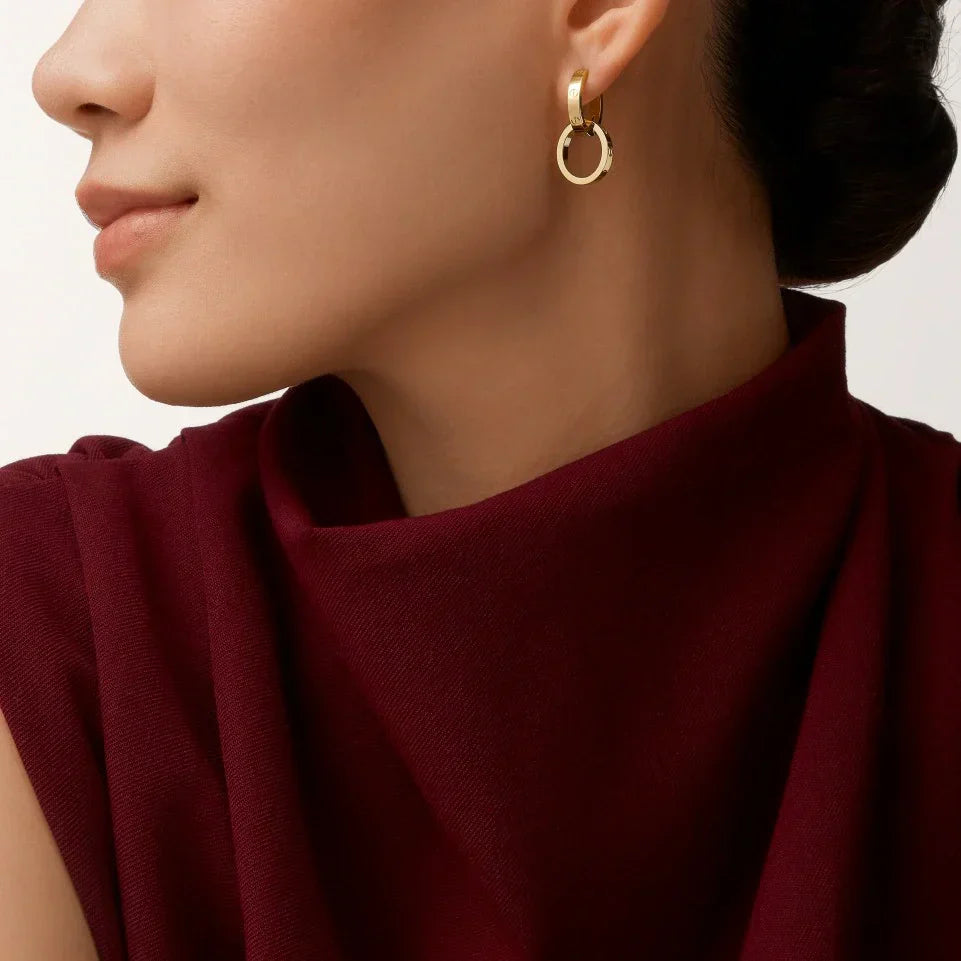 [Eterna Jewels]LOVE 3.3MM DANGLE EARRINGS