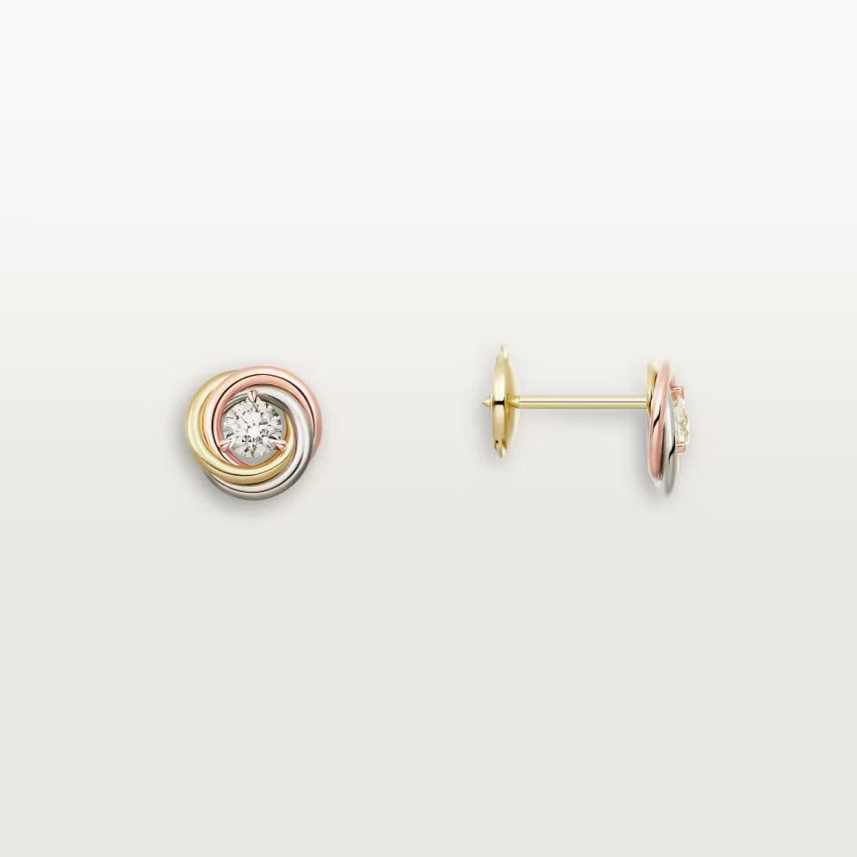 [Eterna Jewels]TRINITY STUD DIAMOND EARRINGS