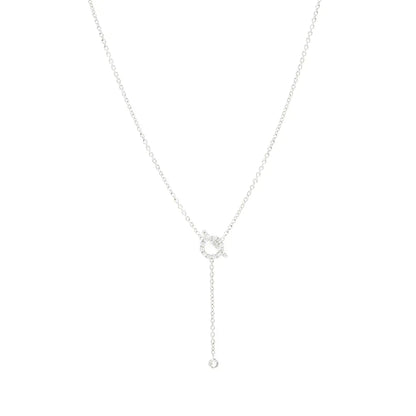 [Eterna Jewels]FINESSE SILBER DIAMANTEN HALSKETTE
