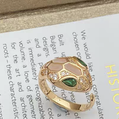 [Eterna Jewels]BRANDNEUE VERSCHIEDENE SCHLANGENKOPF-PERLMUTTRINGE