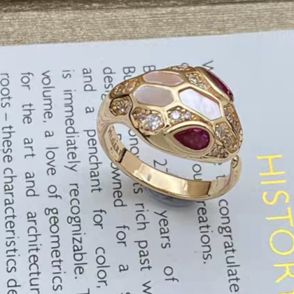 [Eterna Jewels]BRANDNEUE VERSCHIEDENE SCHLANGENKOPF-PERLMUTTRINGE