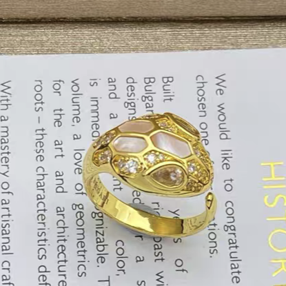[Eterna Jewels]BRANDNEUE VERSCHIEDENE SCHLANGENKOPF-PERLMUTTRINGE