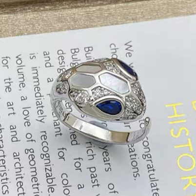 [エテルナジュエルズ]新品 マザーオブパール スネークヘッドリング アソート