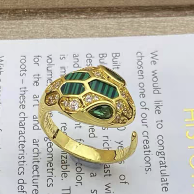 [Eterna Jewels]BRANDNEUE SORTIERTE SCHLANGENKOPF MALACHIT RINGE