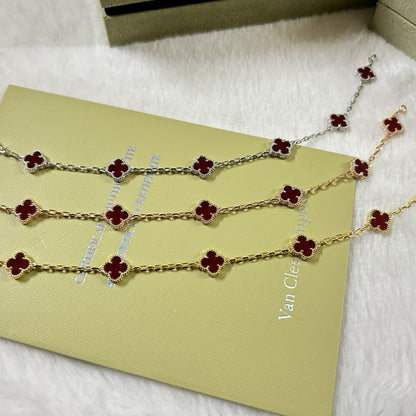 [Eterna Jewels]KLEEBRETT 6 MOTIV ROT ACHAT ARMBAND