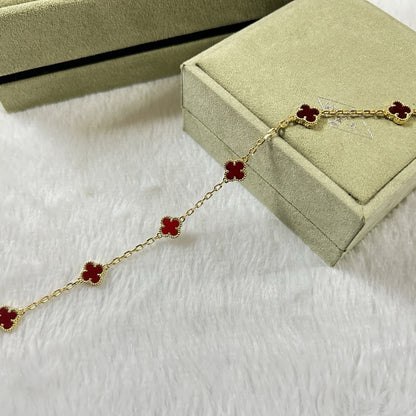 [Eterna Jewels]KLEEBRETT 6 MOTIV ROT ACHAT ARMBAND