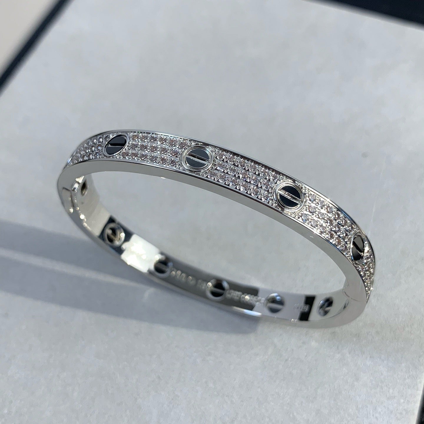 [Eterna Jewels]LOVE BRACELET 6.1MM DIAMOND-PAVED CERAMIC