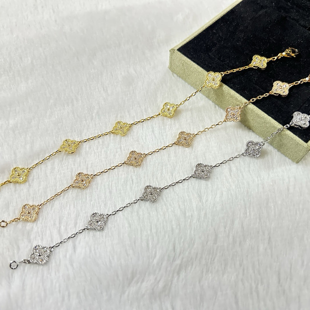 [Eterna Jewels]KLEEBKATT 6 MOTIV DIAMANT ARMREIF
