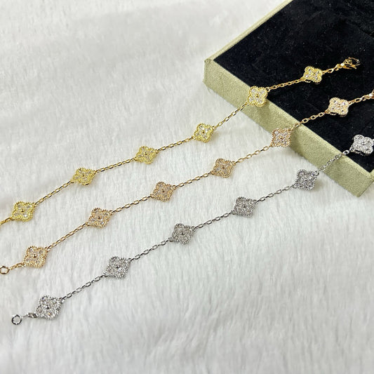 [Eterna Jewels]KLEEBKATT 6 MOTIV DIAMANT ARMREIF