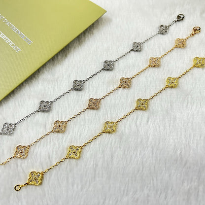 [Eterna Jewels]KLEEBKATT 6 MOTIV DIAMANT ARMREIF