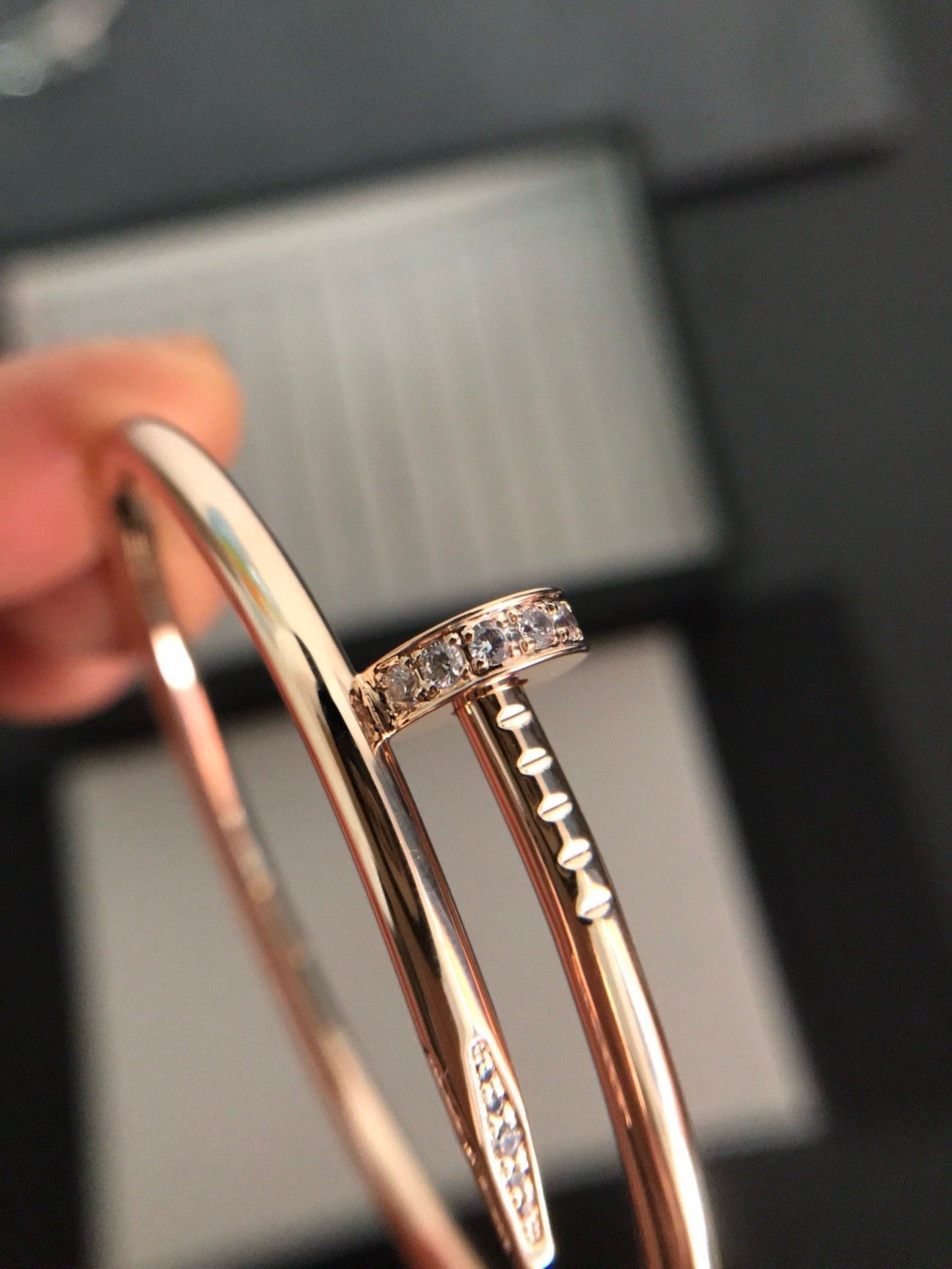 [Eterna Jewels]JUSTE-ARMBAND 3.5MM DIAMANTEN