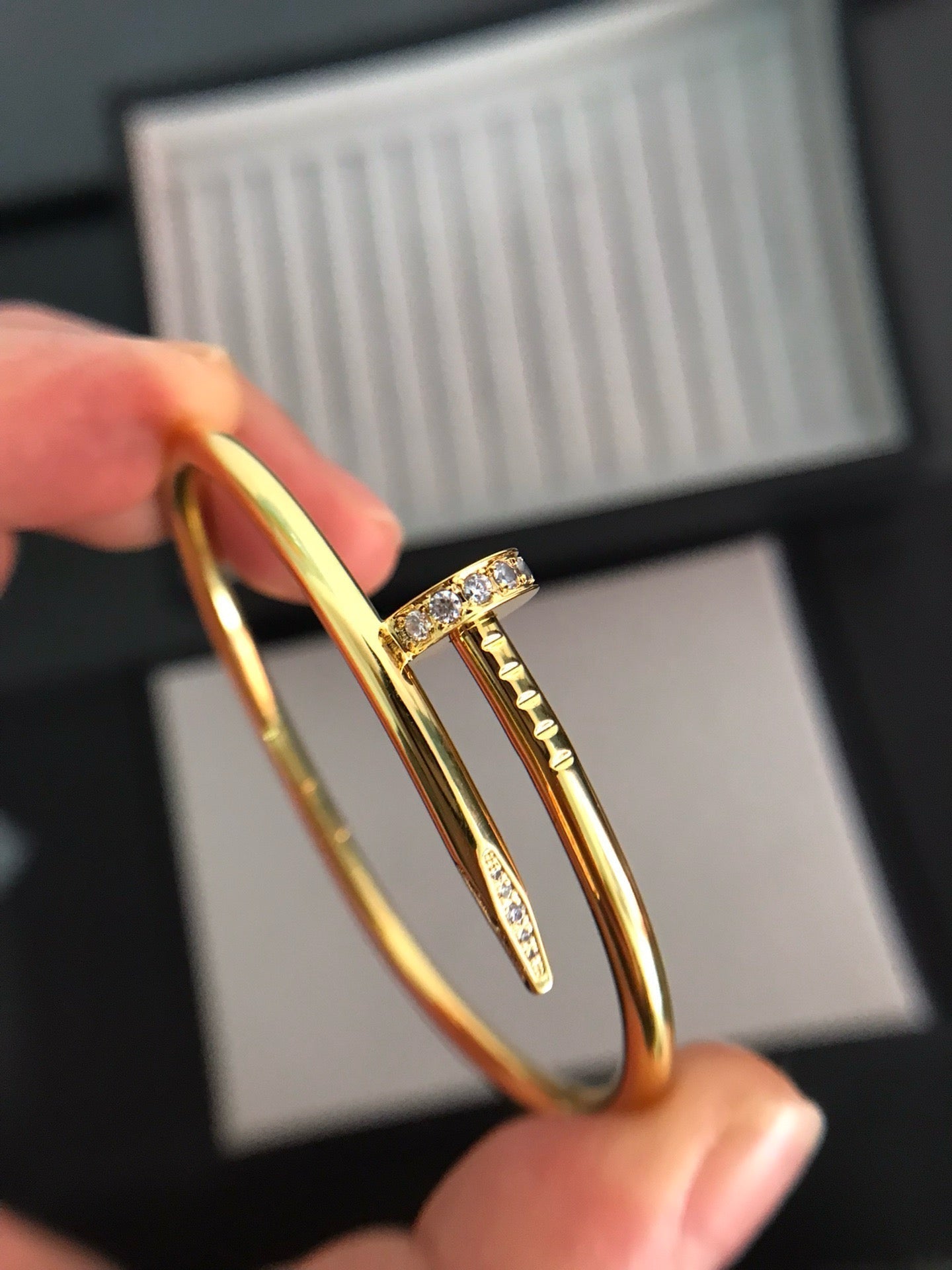 [Eterna Jewels]JUSTE-ARMBAND 3.5MM DIAMANTEN