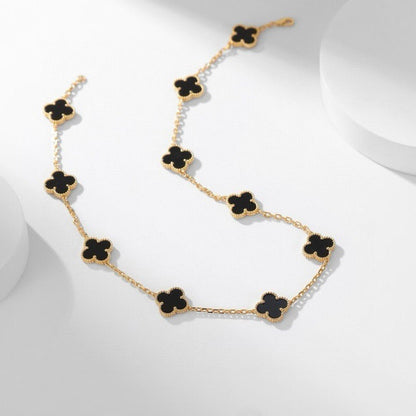 [Eterna Jewels]KLEE HALSKEETTE 10 MOTIVE ONYX