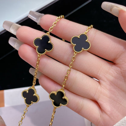 [Eterna Jewels]KLEE HALSKEETTE 10 MOTIVE ONYX