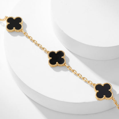 [Eterna Jewels]KLEE HALSKEETTE 10 MOTIVE ONYX