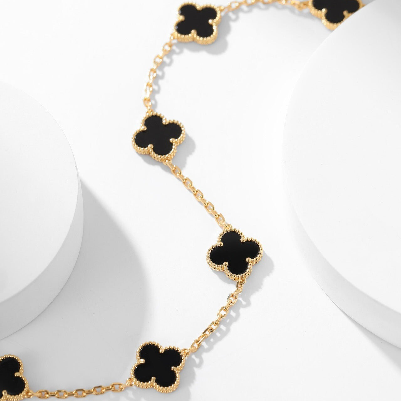 [Eterna Jewels]KLEE HALSKEETTE 10 MOTIVE ONYX